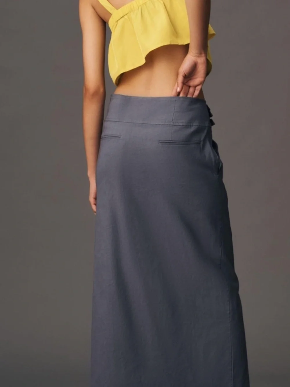 Anthropologie Slim Column Maxi Skirt